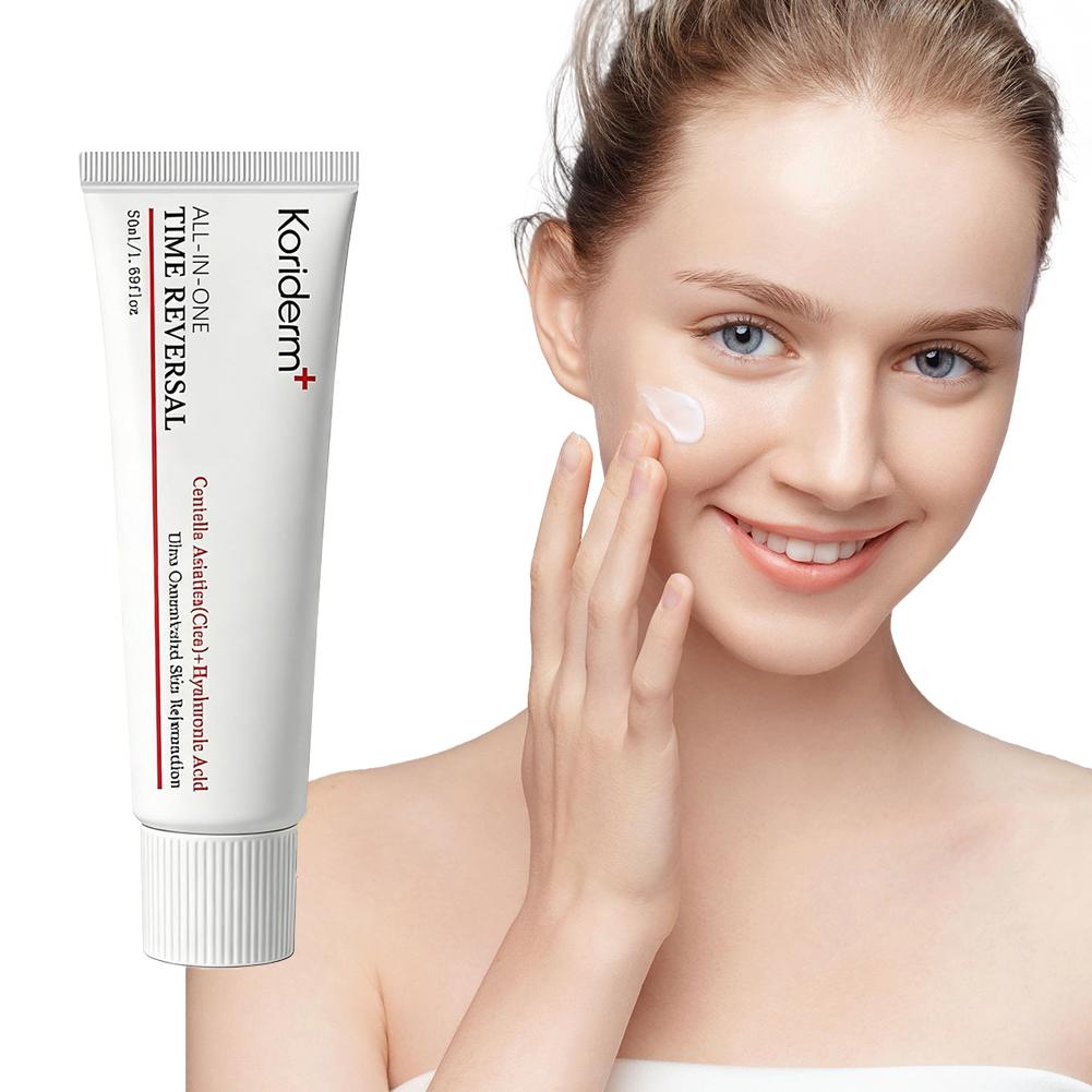 Skincare Centella - コリダーム オールインワン タイムリバーサルクリーム - ツボクサ＆ヒアルロン酸配合 モイスチャライザー、栄養補給＆抗シワスキンケア