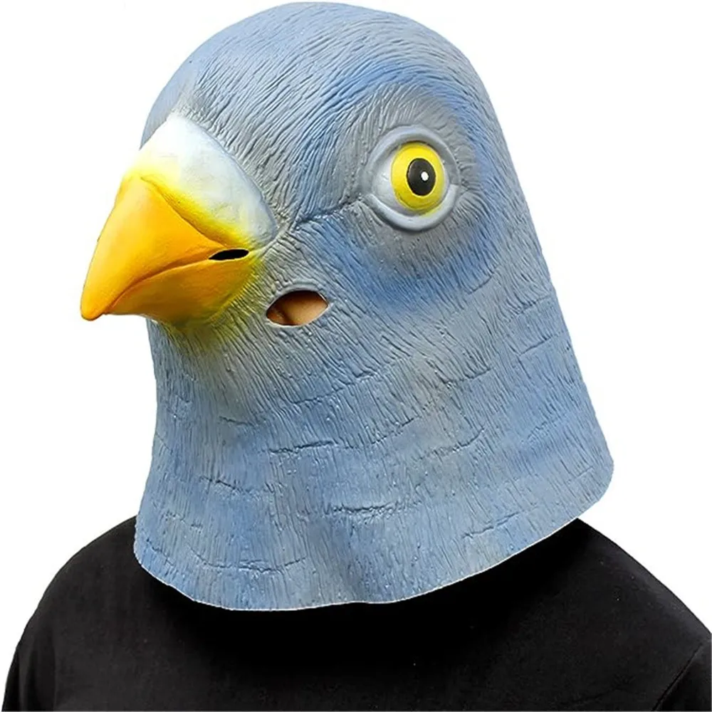Skincare Pigeon - 新しい鳩マスクラテックス鳥の頭飾りハロウィン仮装コスプレ衣装劇場小道具カービナルアクセサリー