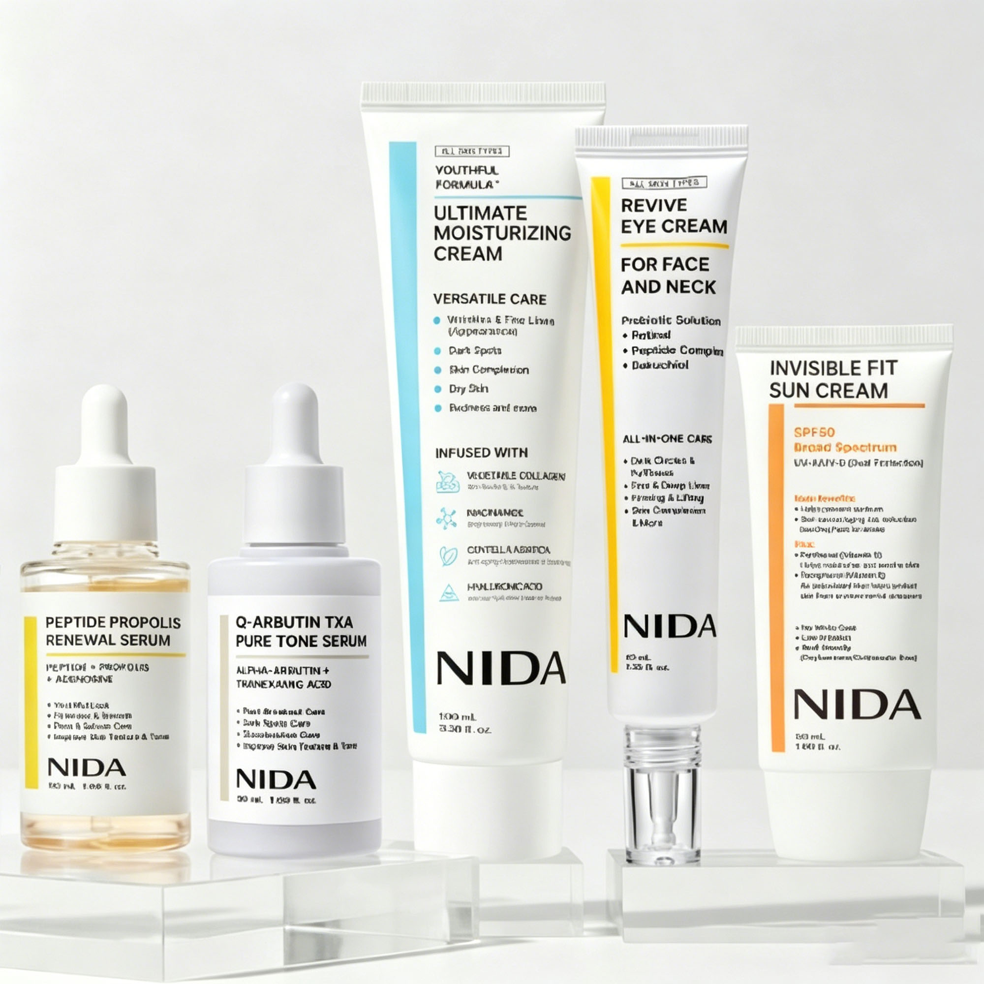 Skincare Centella - 韓国ニダ ツボクサエキス配合保湿フェイスクリーム レチノールアイクリーム 透明感のある日焼け止めクリーム 保湿・ハリ・美白効果