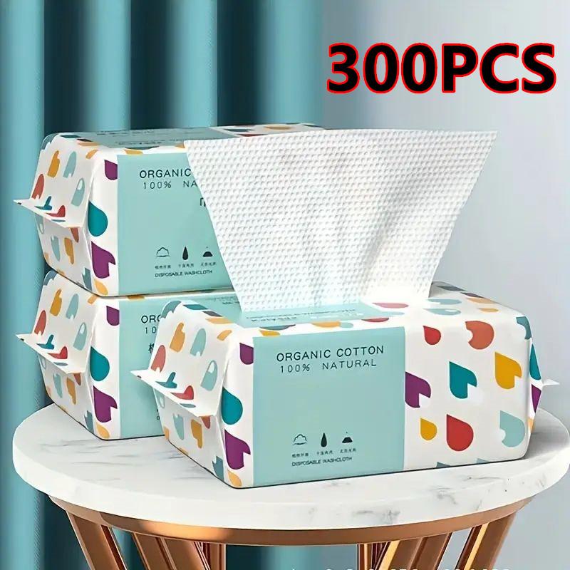 Skincare Only You - 100/300 個使い捨て厚手の 100% 綿フェイスタオルメイクアップソフト除去ワイプドライクレンザータオルスキンケア用