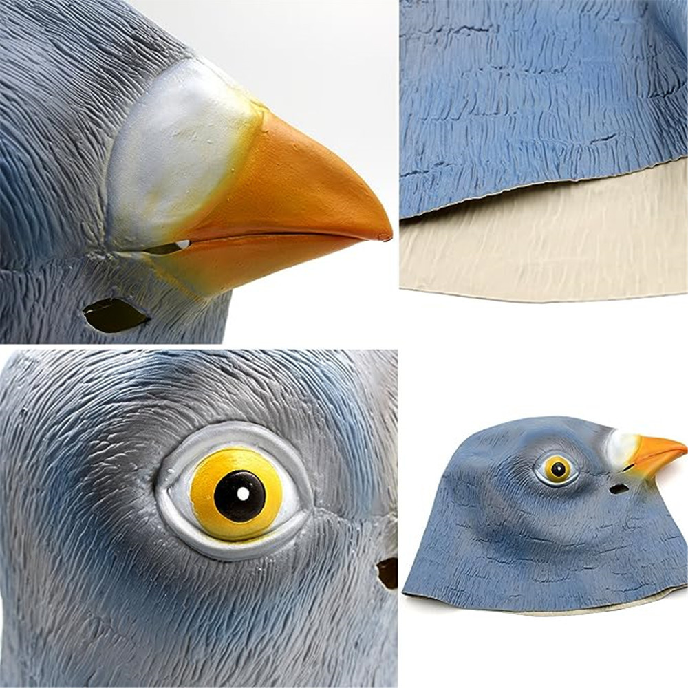 鳩マスクコスチューム ノベルティ ハロウィン仮装パーティー  - Skincare Pigeon のレビューと価格